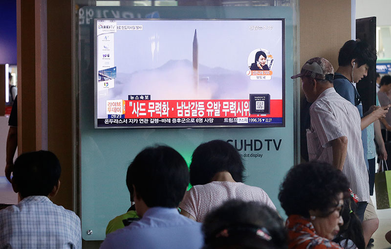 N. Korea fires mid-range missile toward waters near Japan