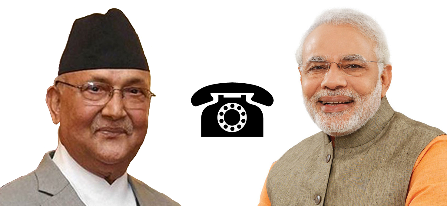 Nepal and India agree to continue discussion on bilateral issues as PM Oli holds telephone conversation with his Indian counterpart