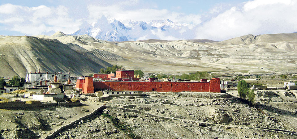 Roofs of upper Mustang houses leaking due to heavy rain