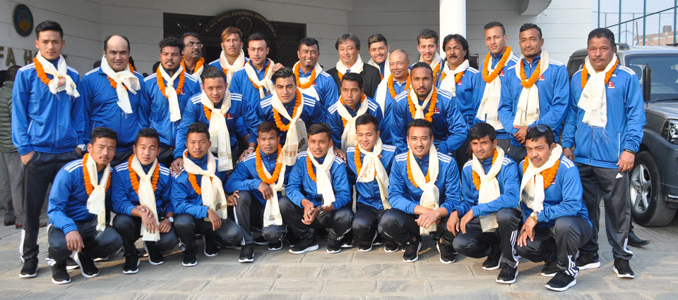Spirited Nepali football team to fly to Manila for Philippines clash