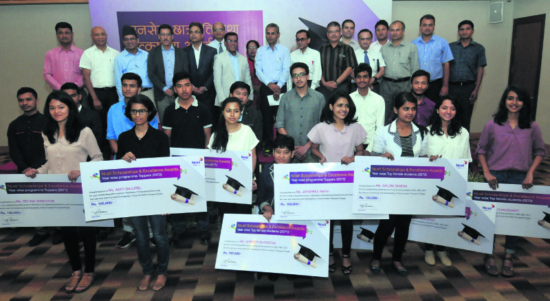 Ncell distributes scholarships, excellence awards