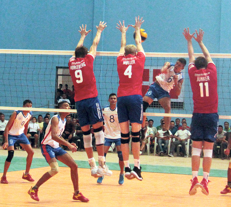 Nepal registers friendly win over Danish volleyball club