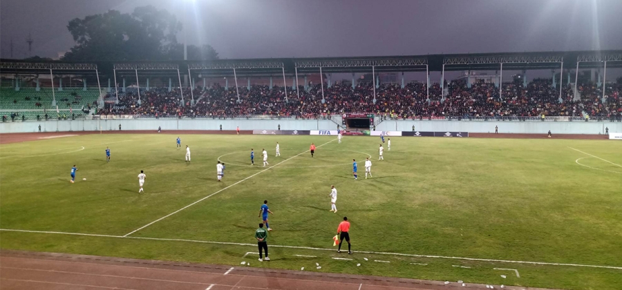 Nepal beats Pakistan 1-0 in a friendly football match on Wednesday