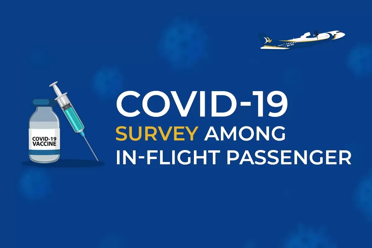 42 pc of domestic air passengers vaccinated or COVID-recovered, shows a Buddha Air Survey