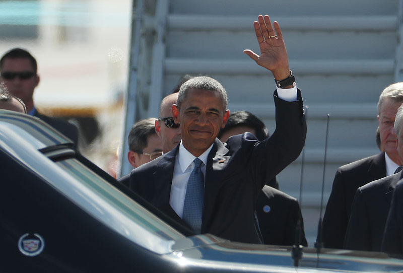 Arriving in China, Obama promotes climate legacy