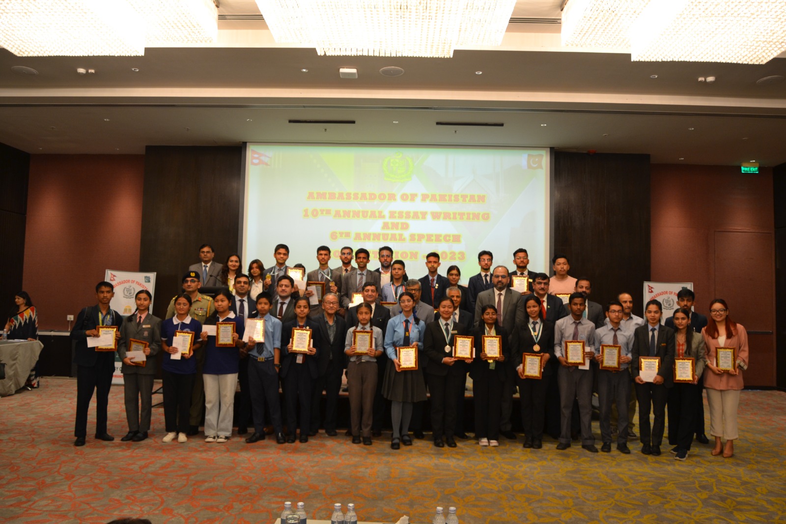 Pak Embassy awards winners of essay writing and speech competition