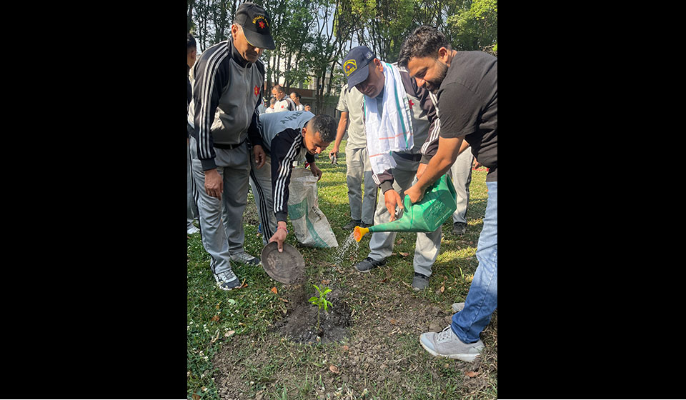 Lumbini World Peace Forum and Nepal Army collaborate to plant 200 saplings to celebrate Earth Day 2023