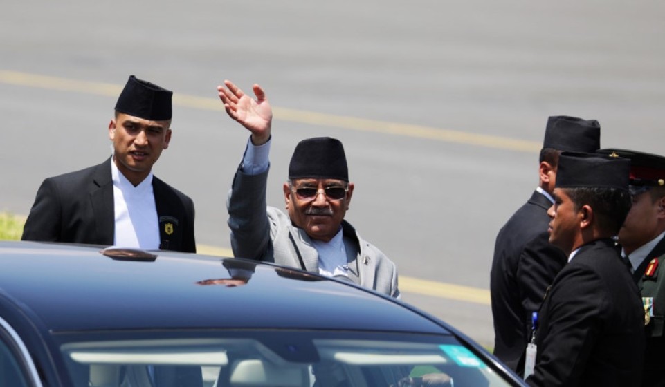 PM Dahal returns home after a four-day official visit to India