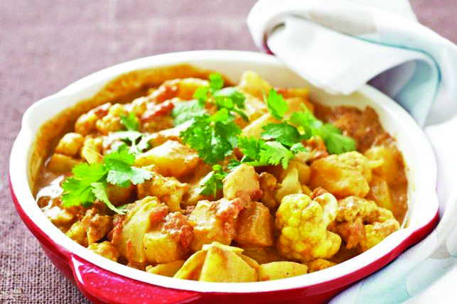 Recipe: Potato and cauliflower curry