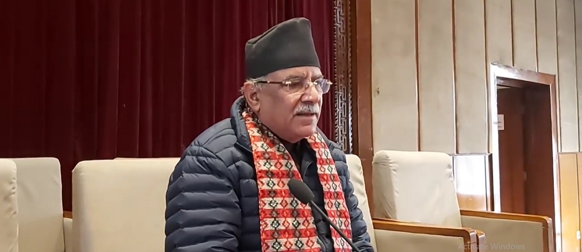 In his written response to SC, Dahal says courts can never be influenced by rallies, slogans and speeches