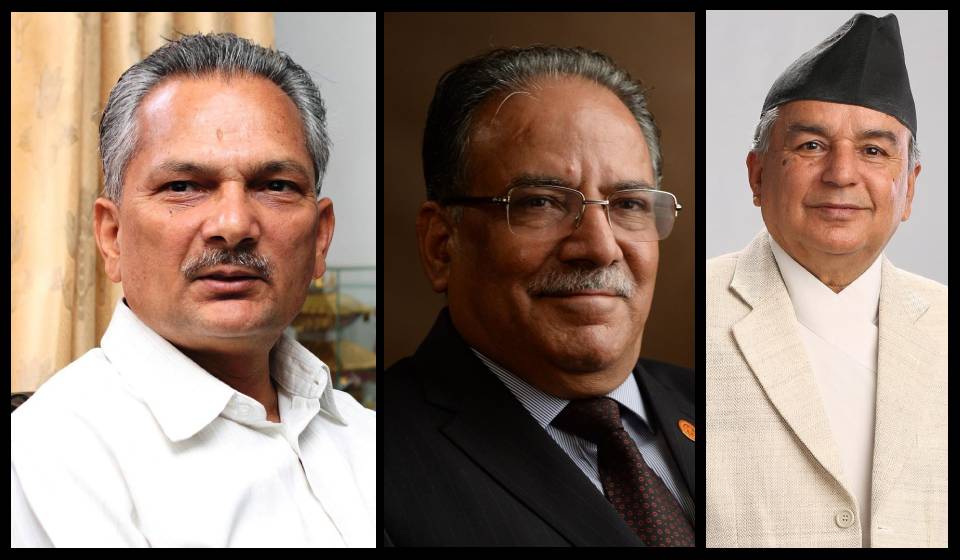 Dahal, Bhattarai, Poudel hold meeting to discuss govt formation