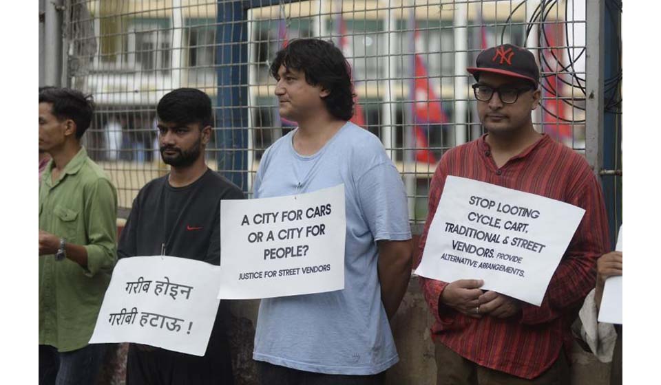In Pictures: Activists launch 77-hour long protest against Mayor Balen demanding improved management of street vendors