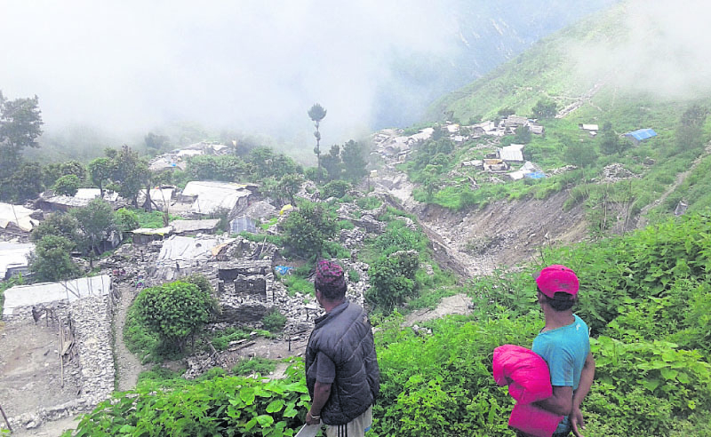 Quake victims spending third monsoon in tents