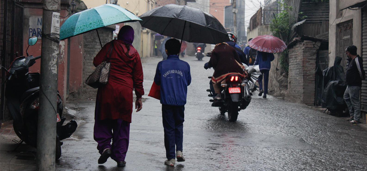 Rainfall expected in different parts of the country till Saturday