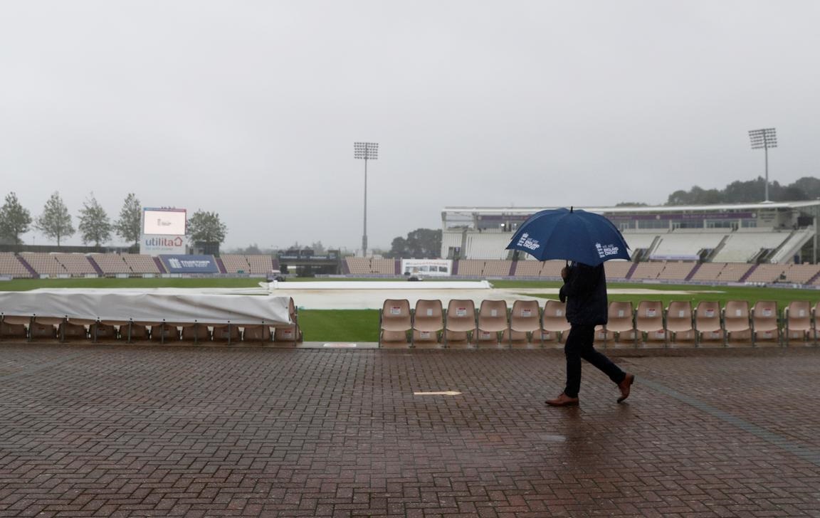 Rain washes out first session in England victory charge