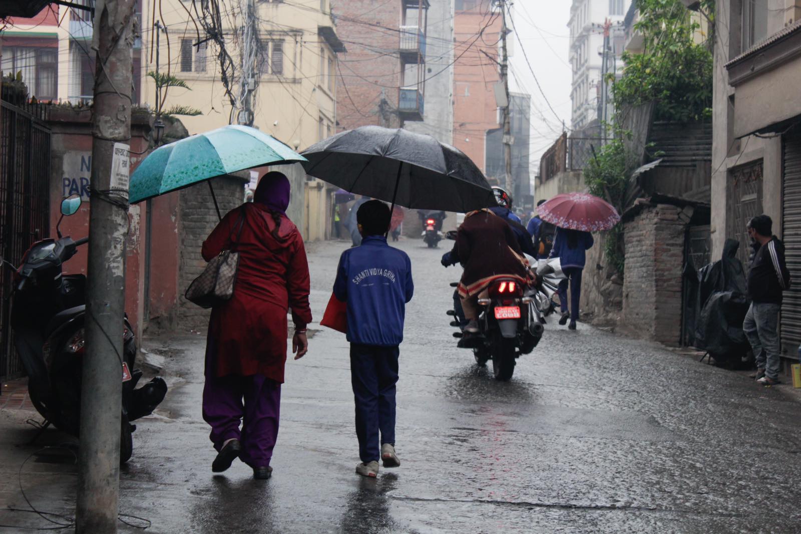 In Pictures: Kathmandu receives winter rainfall