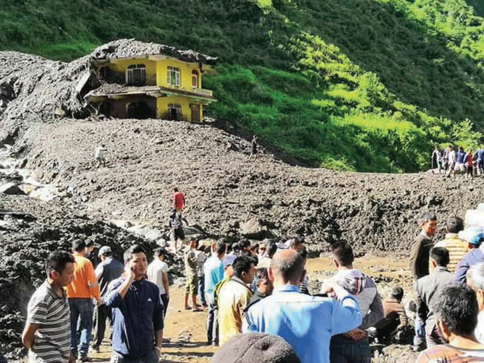 Midnight landslide kills 9 in Rasuwa village, 12 rescued
