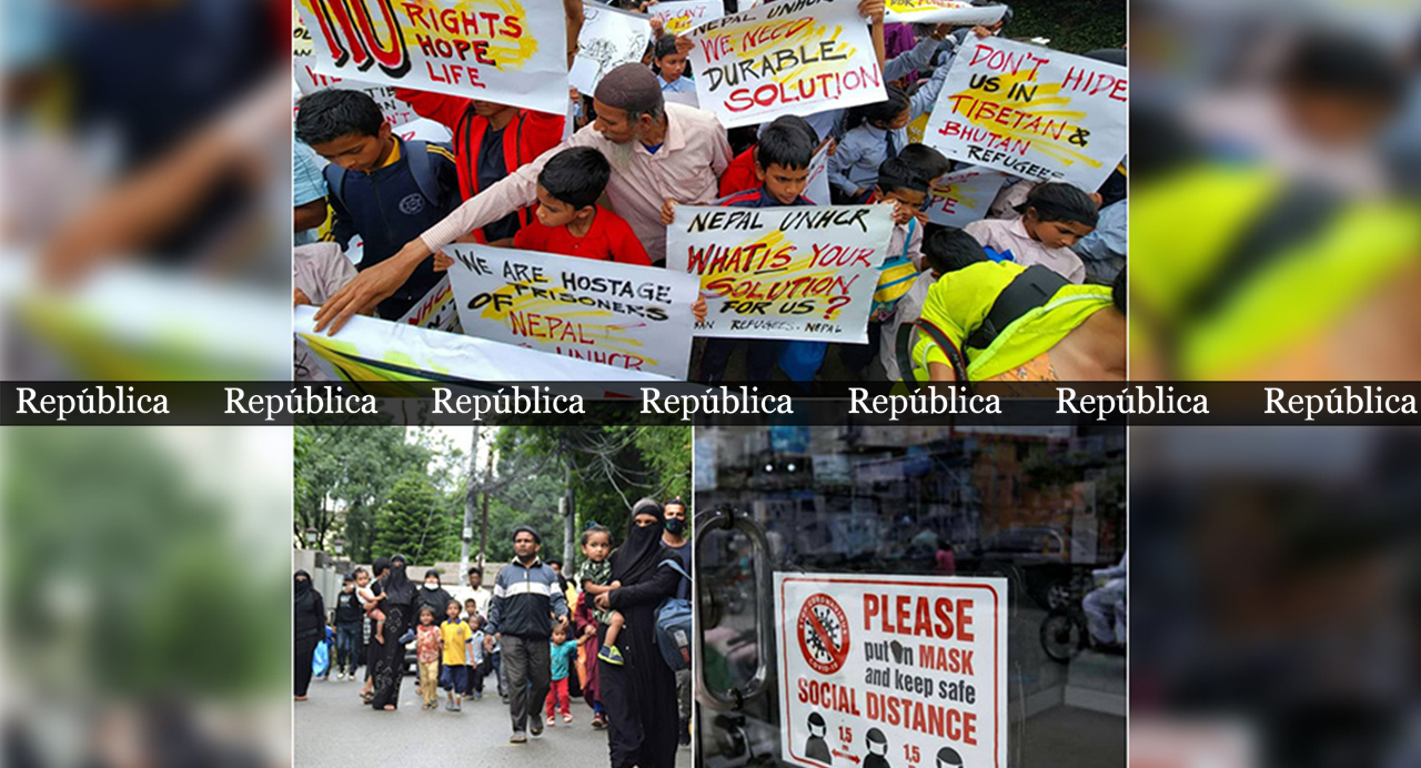 Urban Rohingya refugees protests outside UNHCR office (Photo feature)