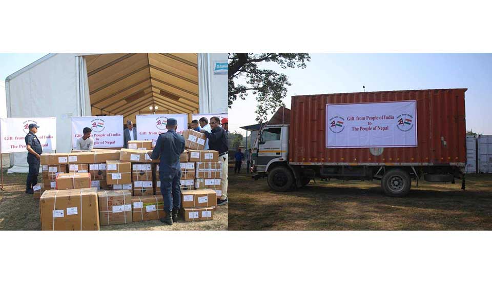 Nepal receives fourth tranche of quake relief support from India