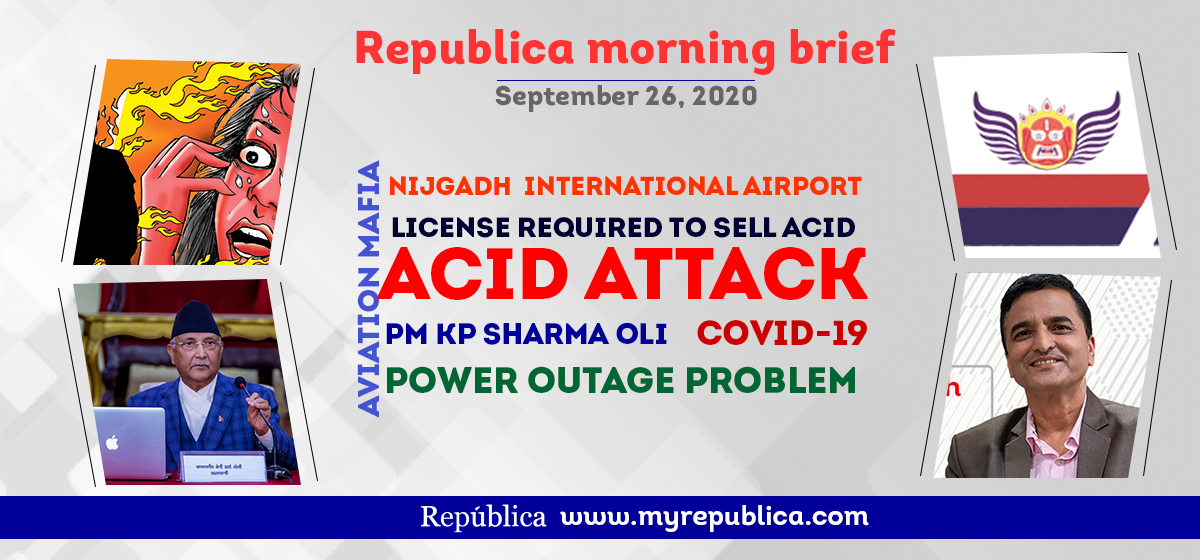 Republica Morning Brief: Sept 26