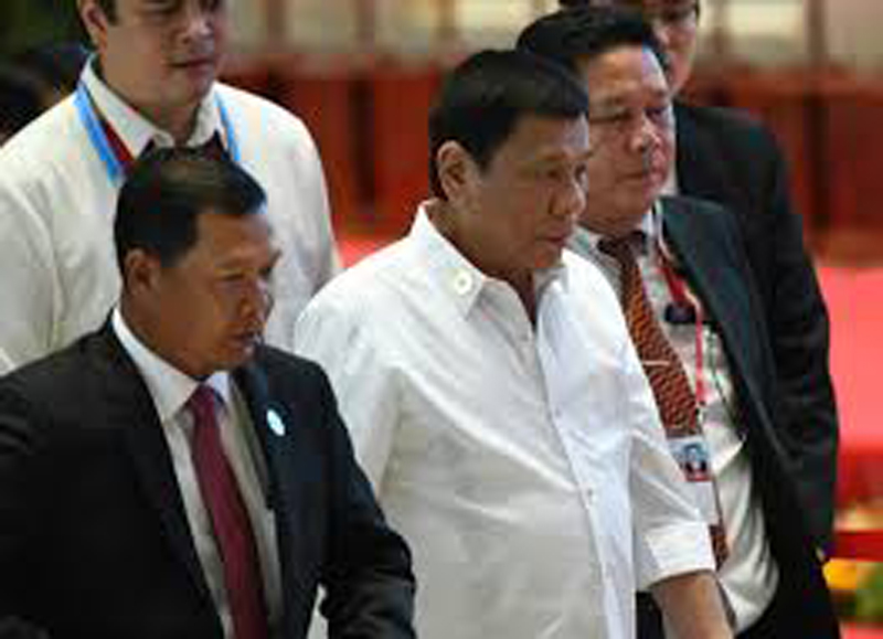 Philippines President Rodrigo Duterte gives middle finger to the EU