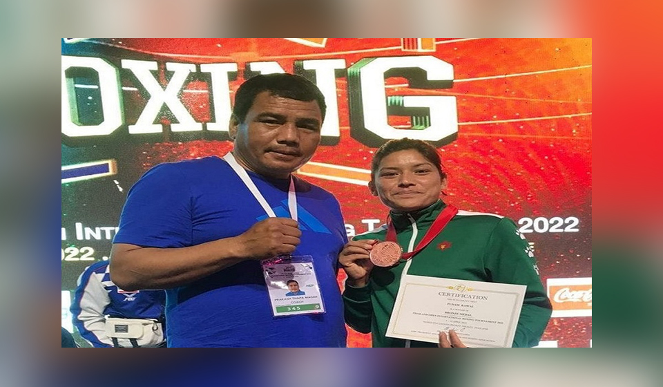 Boxer Punam from Nepal wins bronze in Thailand Open