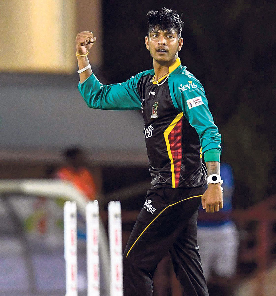 Lamichhane continues impressive performance as Patriots rout Stars