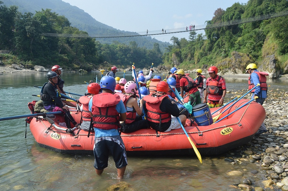 Rafting craze in Seti River