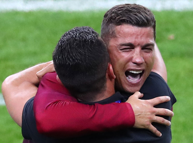 Happy Ronaldo leaves European final in tears for 2nd time
