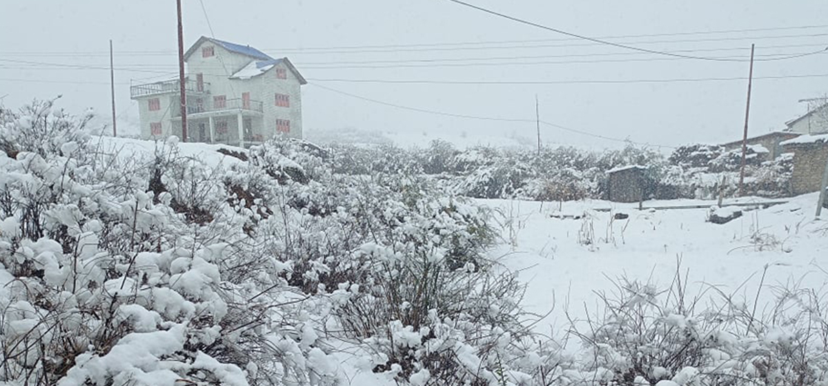 Snowfall in Sankhuwasabha cripples lives