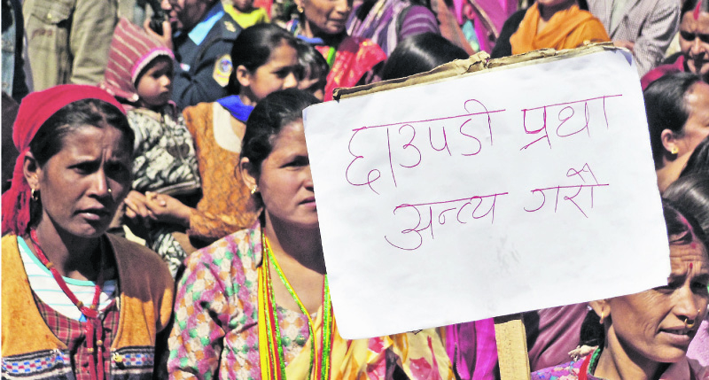 Bajhang women to vote for those pledging to end chhaupadi