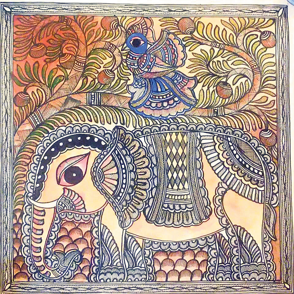 Mithila art in exhibition