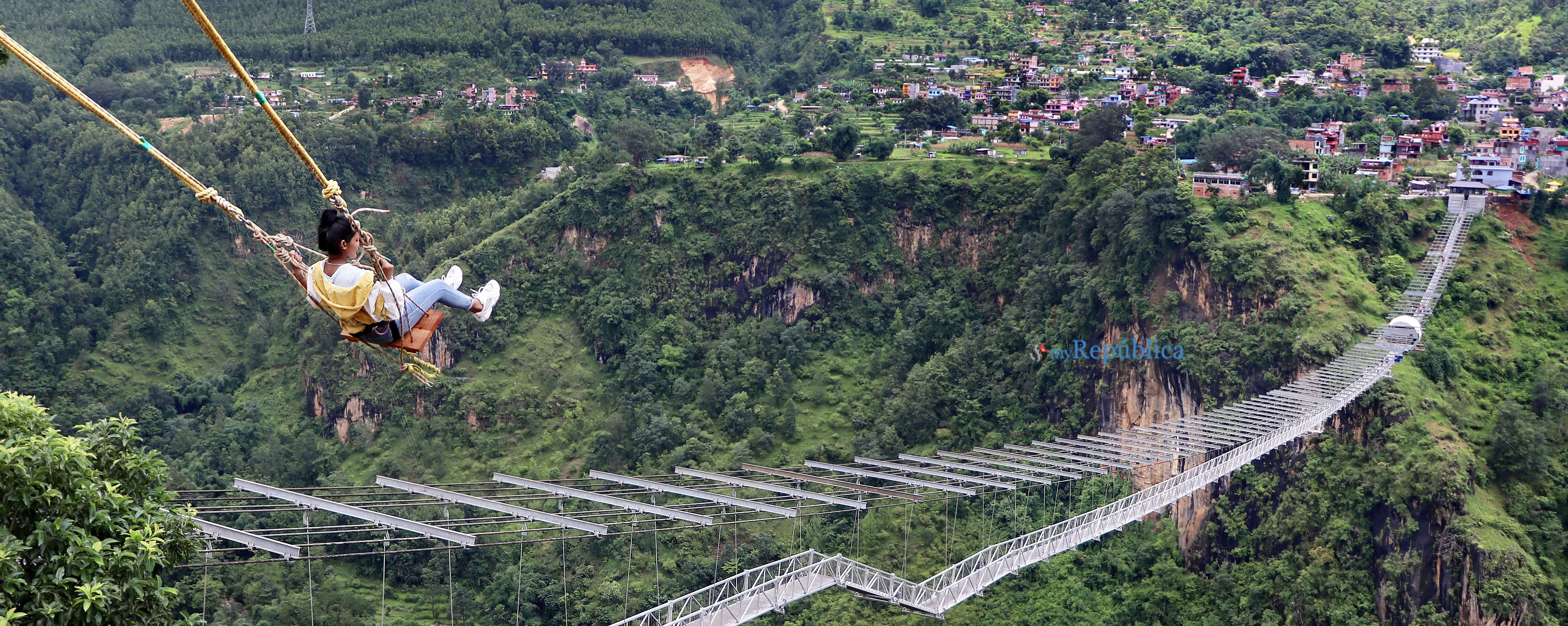 World's highest bungee and swing from bridge come into operation