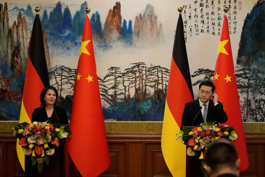 China says it "hopes" Germany will support its "peaceful reunification" with Taiwan
