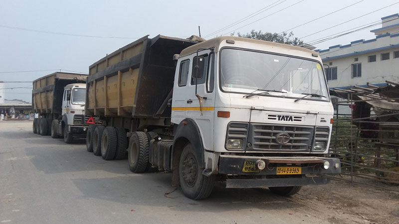Tipper movement limited in Kavrepalanchowk during Dashain