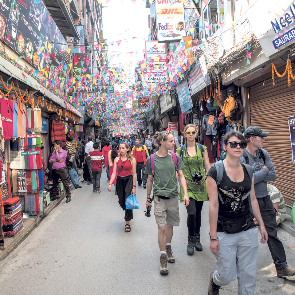 Businesses in Thamel and Durbarmarg to remain open round the clock basis starting from April 13