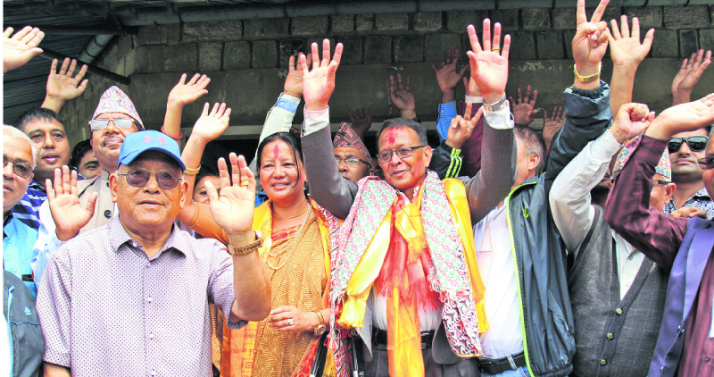 UML clinches Pokhara-Lekhnath mayor and deputy mayor posts