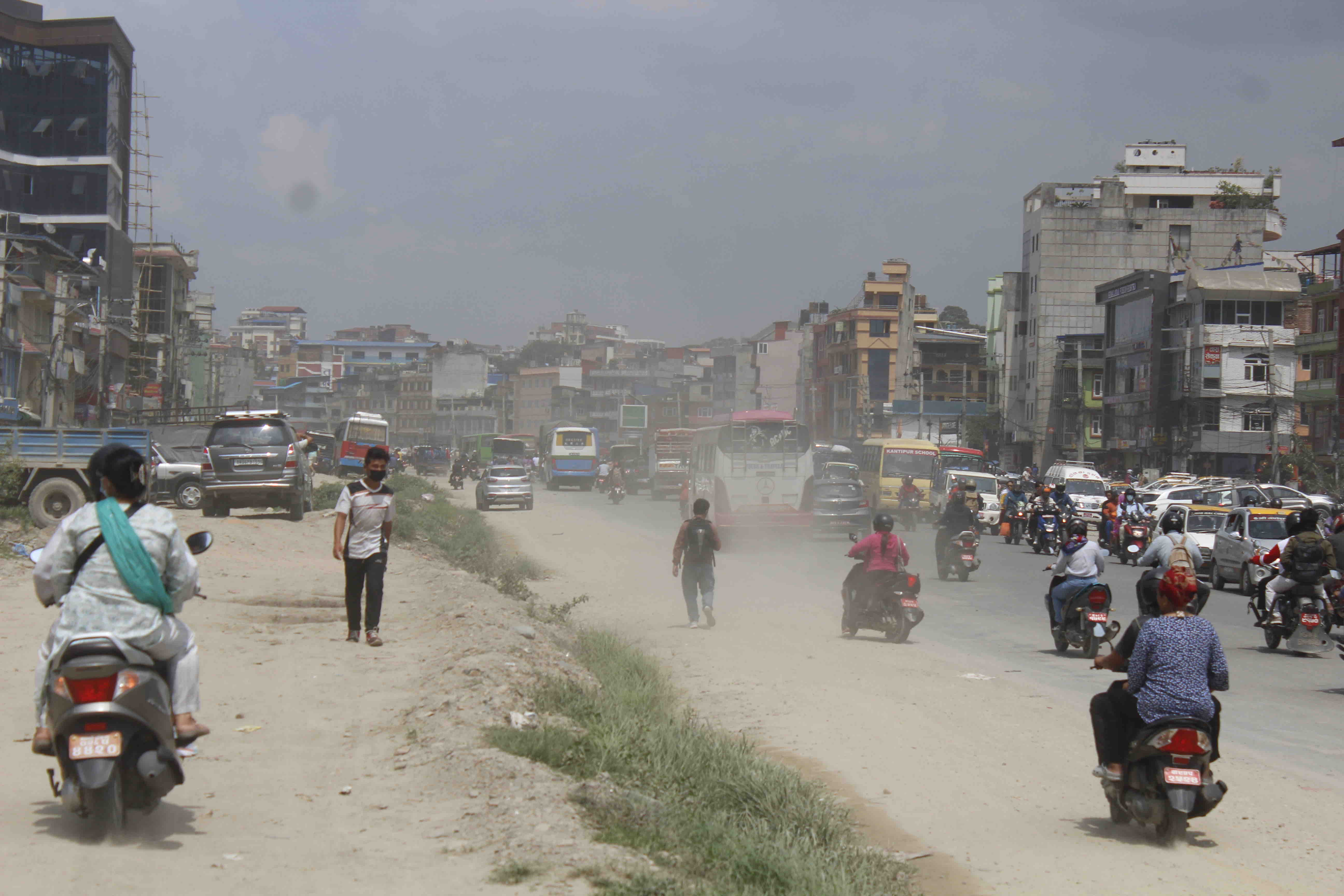 General public faces difficulty due to delay in Kalanki-Chabahil road expansion (In Pictures)