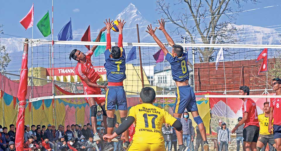 Departmental teams dominate volleyball tournament on first day