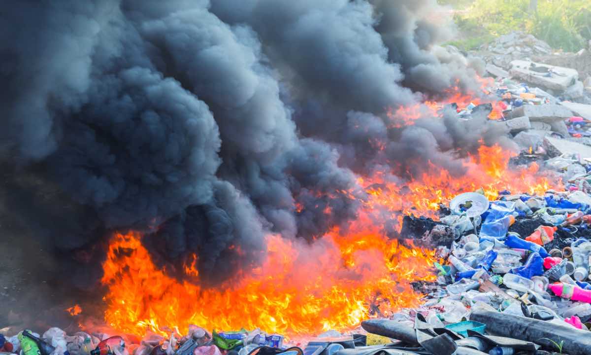 Open burning of plastic waste poses threat to air quality and health