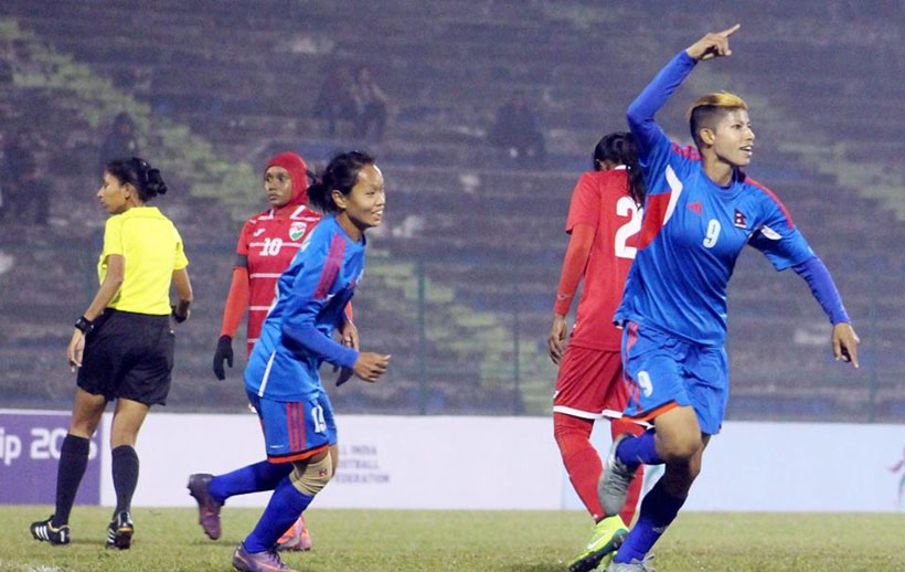 Nepal thumps Maldives 9-0 (photo feature)